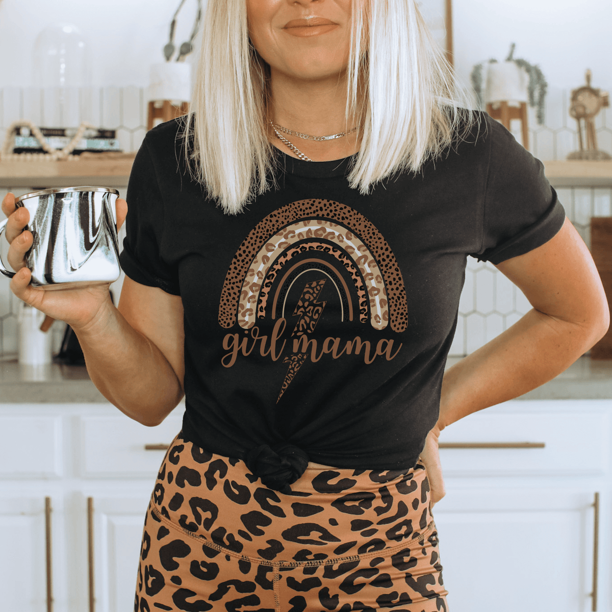 Girl Mama Leopard Shirt, Girl Mom Shirt, Girl Mama Shirt, Girl Mama Gift, Mama Girl Sweatshirt, Mom of Girls Shirt, Mom Shirt