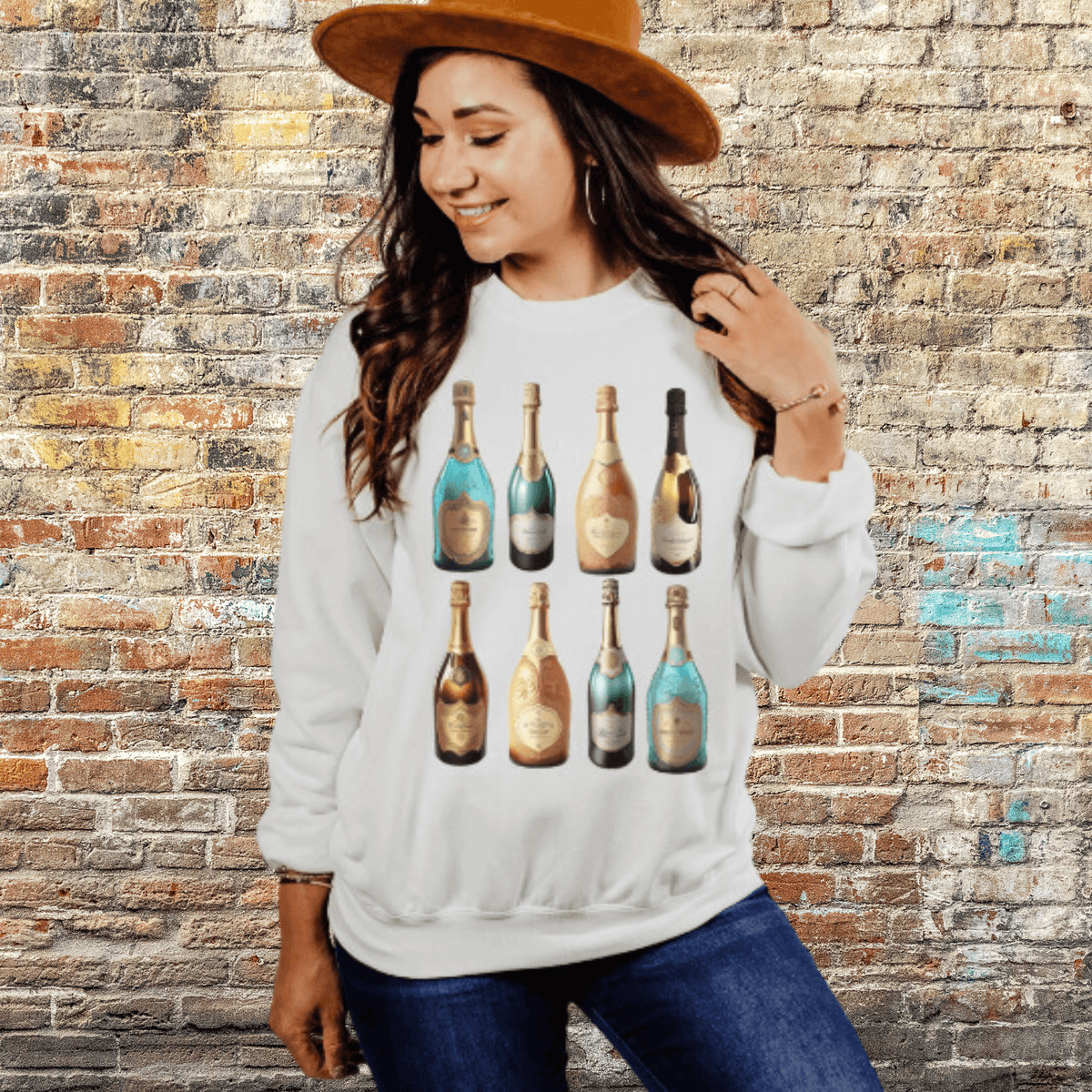 Champagne Bottles Sweatshirt II