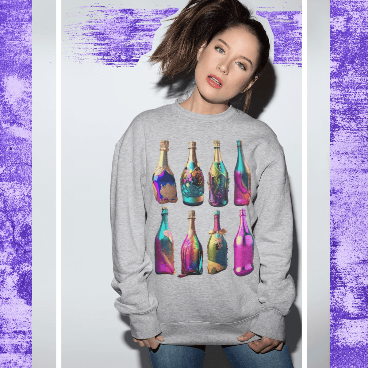 Sport Grey- yes way rose shirt, liquor t-shirt, gift for mom, gift for him, gift for her, gift for champagne lovers, drinking tee, champagne sweatshirt, champagne shirt, champagne problems sweatshirt, champagne lovers, champagne bottles tee, alcohol tee