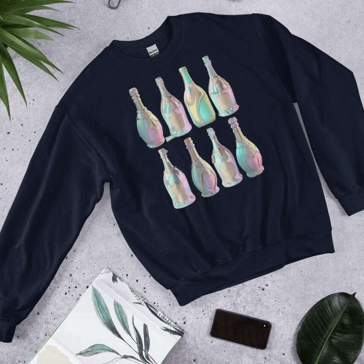 Navy- yes way rose shirt, liquor t-shirt, gift for mom, gift for him, gift for her, gift for champagne lovers, drinking tee, champagne sweatshirt, champagne shirt, champagne problems sweatshirt, champagne lovers, champagne bottles tee, alcohol tee