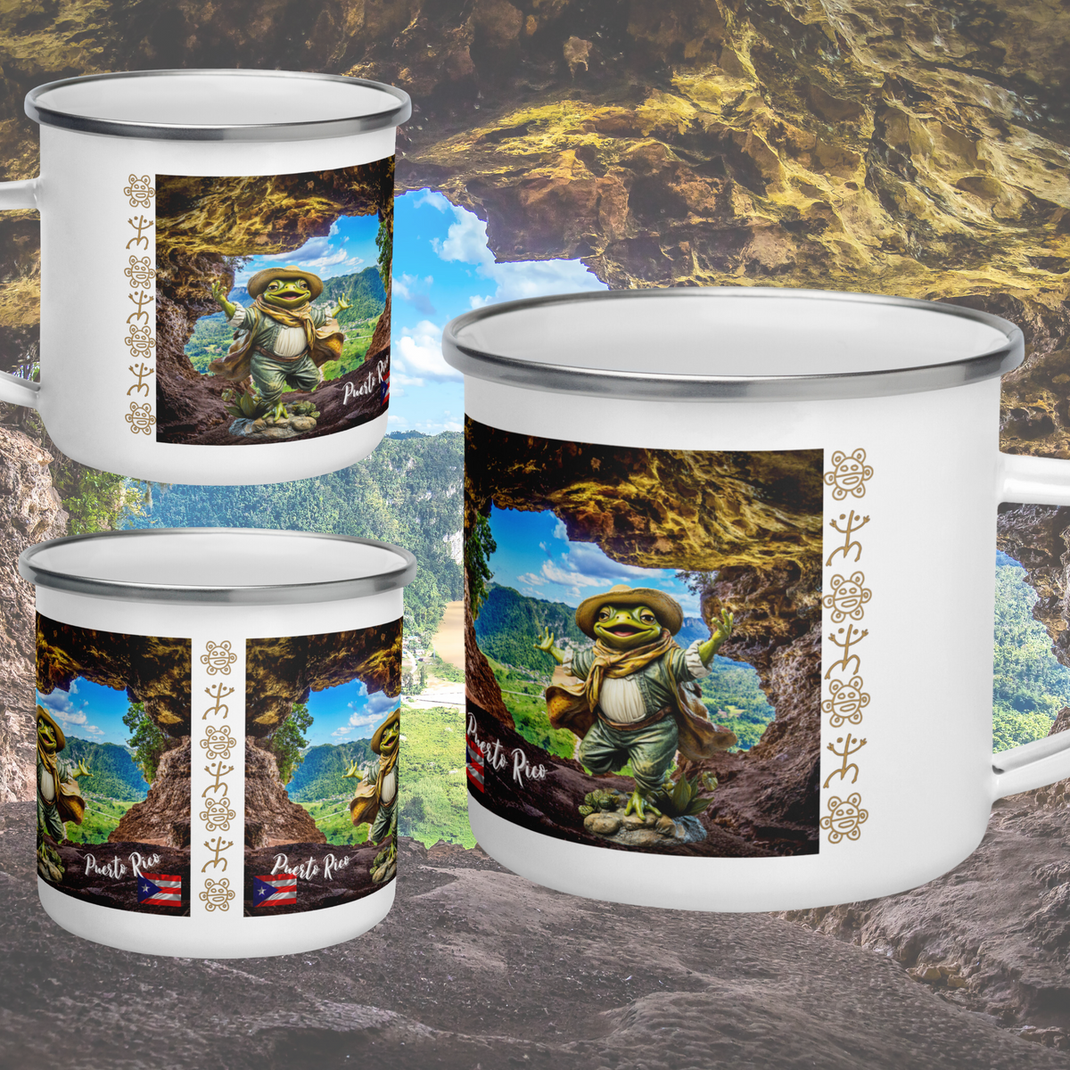 Cueva Ventana Enamel Mug