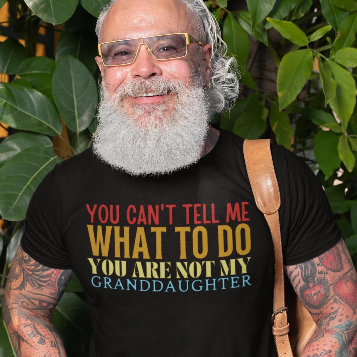 Granddad Shirt, Girl granddad shirt, Fathers Day Shirt, Funny Mens Shirt, Funny Granddad Shirt, Tell me what to do, Gift for him, Gift for her, New Papa Gift, Funny grandma Shirt, grandmother Shirt, New grandfather Shirt, granddaddy Shirt, papa tee, You Can't tell me What To Do You Are Not My granddaughter Shirt