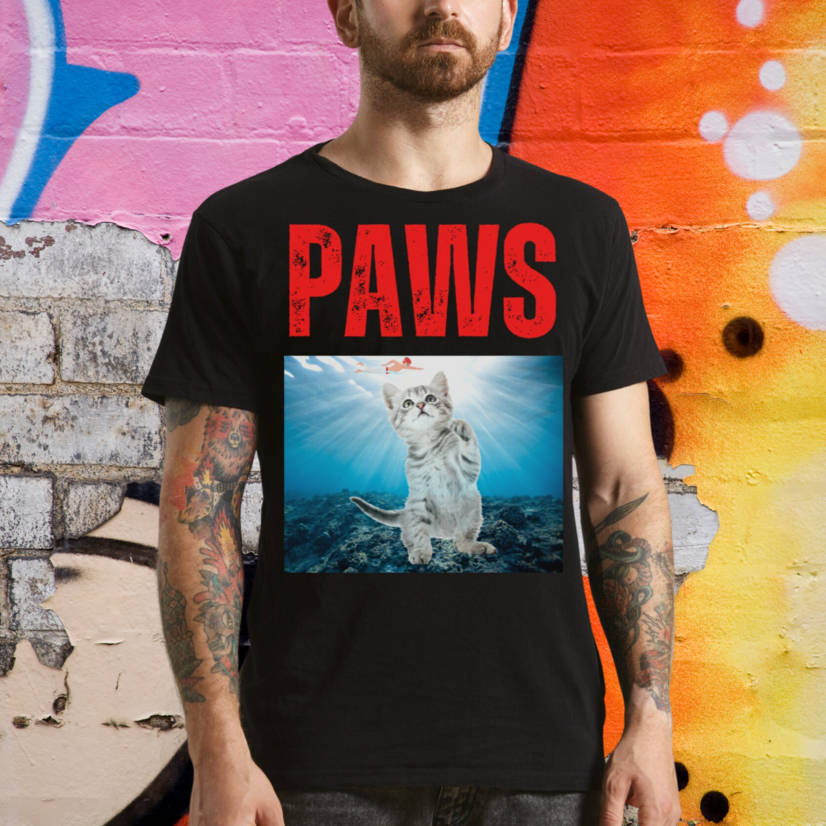 paws t-shirt, funny parody tee, funny cat shirt, gift for cat lovers, gift for cat owner, men cat t-shirt, cat daddy, cat mom, vintage cat tee, cat mom shirt, cat print top, kitten shirt, kitty monster, kawaii, Siamese cat, tee, shirt, top