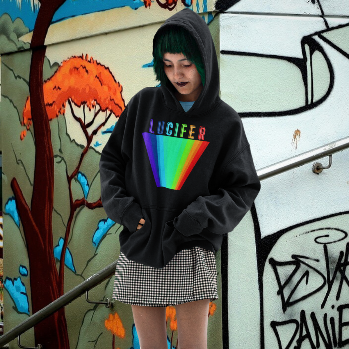 Sarcastic Shirt, rainbow shirt, Punk Rocker Tee, Occult Film, Lucifer Rising Short-Sleeve Unisex T-Shirt, Lucifer Rising, Goth shirt, Funni t-shirt, Devil Shirt, David Lynch, Dario Argento, Cult Horror, Anger, Alejandro Jodorowsky