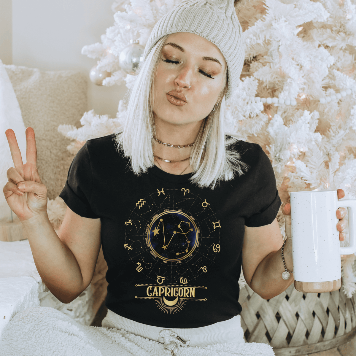 zodiac tshirt, capricorn tee, horoscope, birthday t-shirt, gift for capricorn, gift for her, December birthday gift, January birthday gift, December girl, January girl, Capricorn girl, Capricorn birthday, Capricorn zodiac, Capricorn horoscope, Astrology, Capricorn sign, Zodiac constellation, horoscope shirt, gift for Capricorn