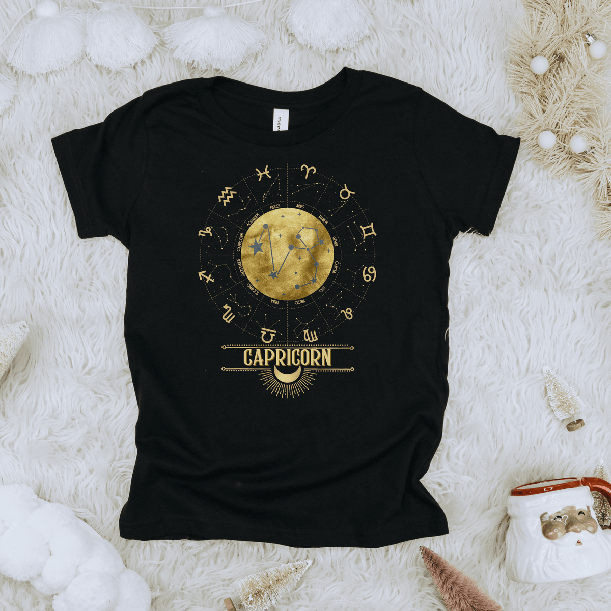 zodiac tshirt, capricorn tee, horoscope, birthday t-shirt, gift for capricorn, gift for her, December birthday gift, January birthday gift, December girl, January girl, Capricorn girl, Capricorn birthday, Capricorn zodiac, Capricorn horoscope, Astrology, Capricorn sign, Zodiac constellation, horoscope shirt, gift for Capricorn