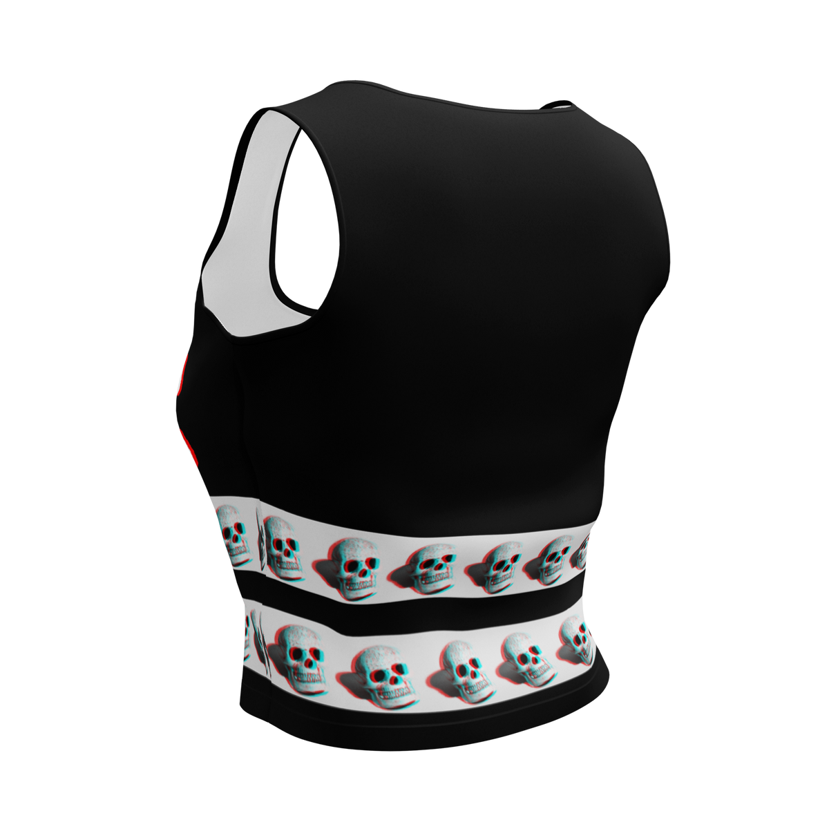 Skull Crop Top, Skulls Shirt, Stereotypical Rebellious Shirt, Rockabilly Crop Top, Punk Rocker, Hot Topic type, Goth Top, Emo, Gift for Her 