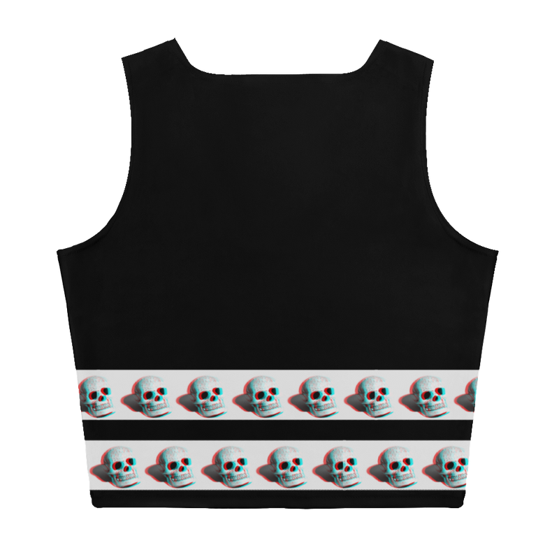 Skull Crop Top, Skulls Shirt, Stereotypical Rebellious Shirt, Rockabilly Crop Top, Punk Rocker, Hot Topic type, Goth Top, Emo, Gift for Her 