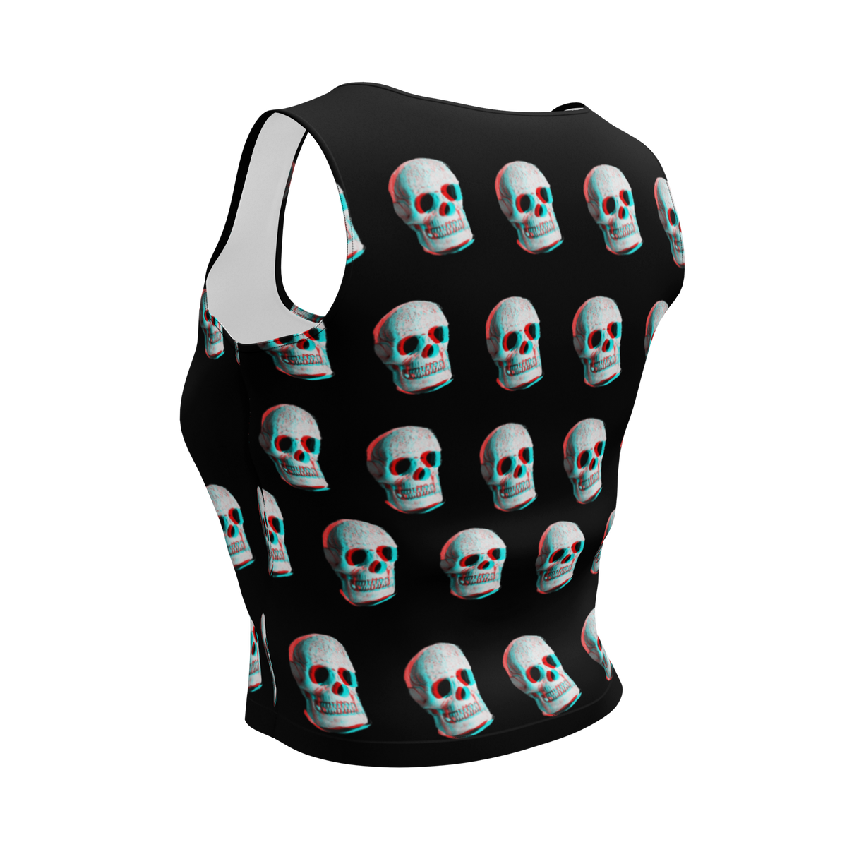 Skull Crop Top, Skulls Shirt, Stereotypical Rebellious Shirt, Rockabilly Crop Top, Punk Rocker, Hot Topic type, Goth Top, Emo, Gift for Her 