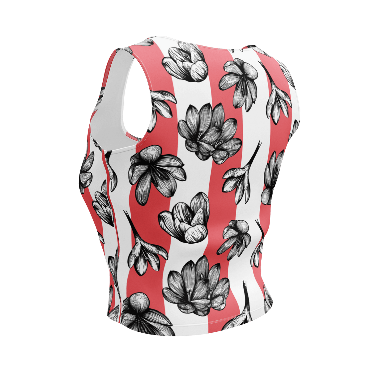 Floral Fashion, Blooms Crop Top, Garden Vibes, Petal Perfection, Flower Power, Botanical Beauty, Blossom Chic, Nature-Inspired, Trendy Florals, Statement Piece