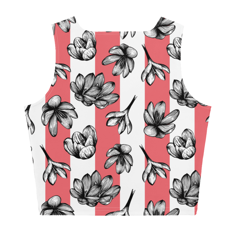 Floral Fashion, Blooms Crop Top, Garden Vibes, Petal Perfection, Flower Power, Botanical Beauty, Blossom Chic, Nature-Inspired, Trendy Florals, Statement Piece
