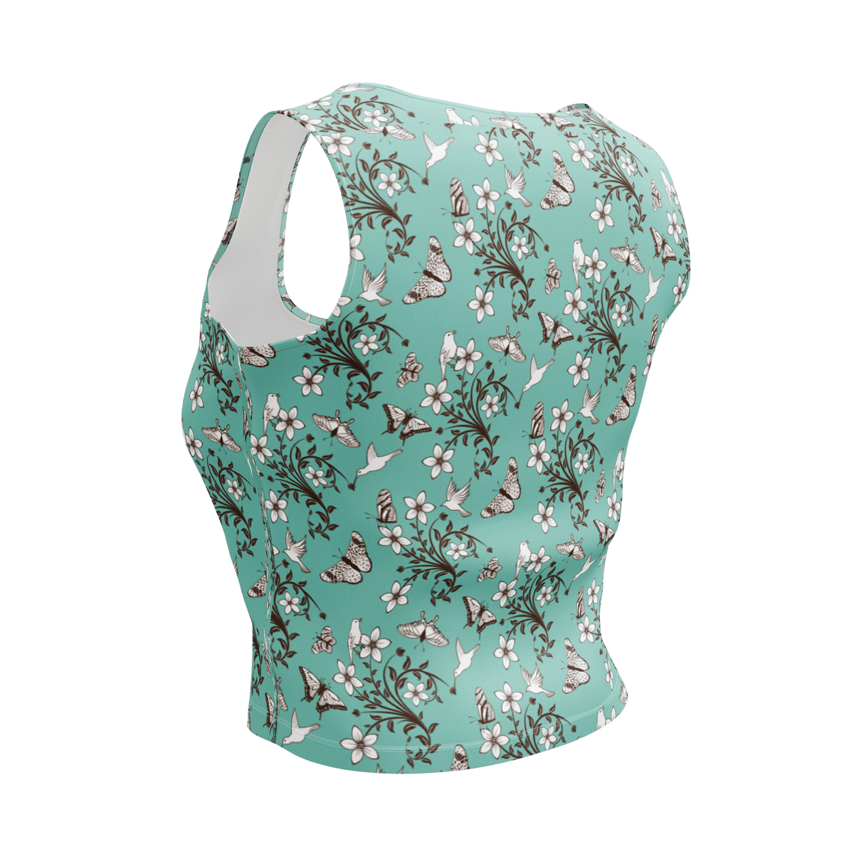 Floral Fashion, Blooms Crop Top, Garden Vibes, Petal Perfection, Flower Power, Botanical Beauty, Blossom Chic, Nature-Inspired, Trendy Florals, Statement Piece