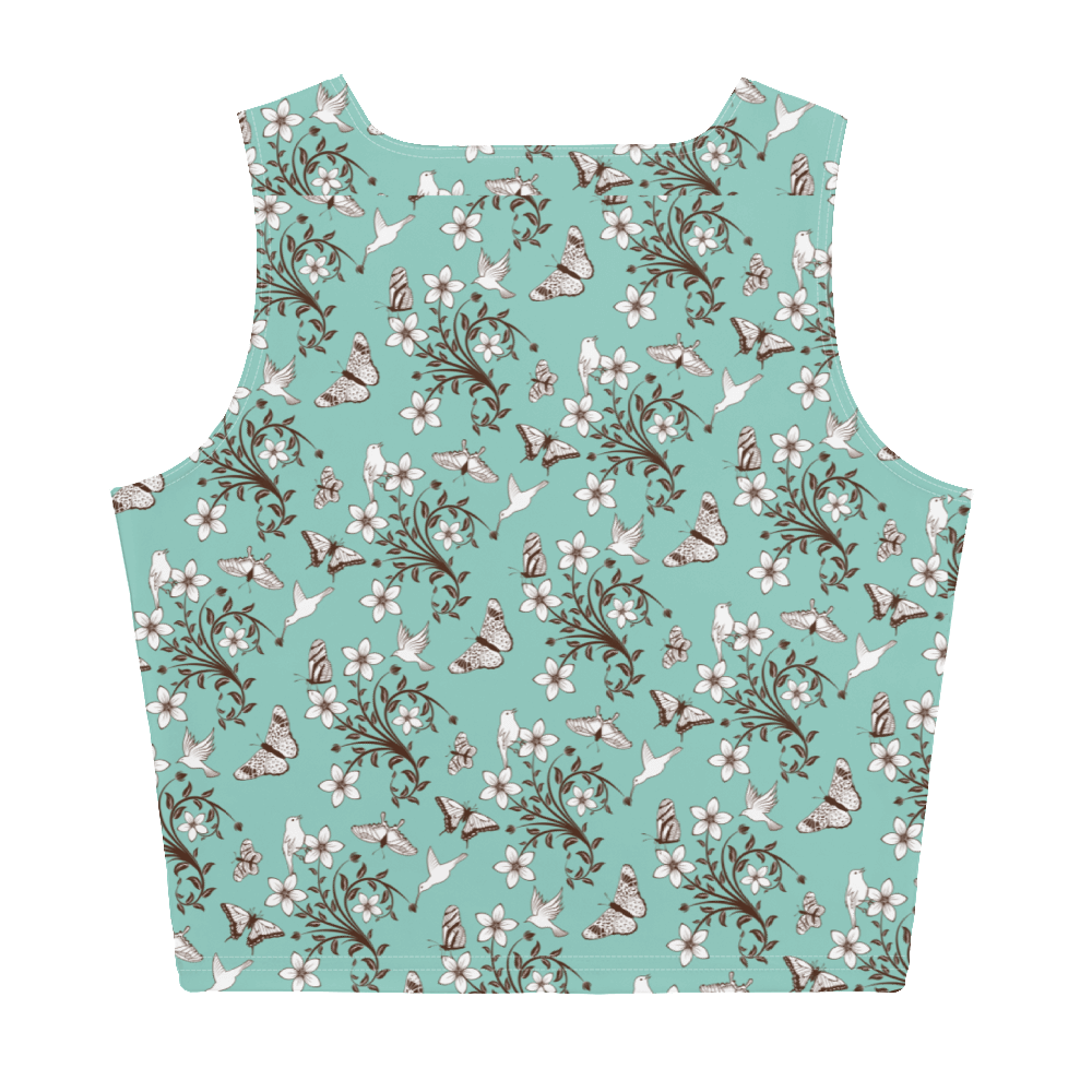 Floral Fashion, Blooms Crop Top, Garden Vibes, Petal Perfection, Flower Power, Botanical Beauty, Blossom Chic, Nature-Inspired, Trendy Florals, Statement Piece
