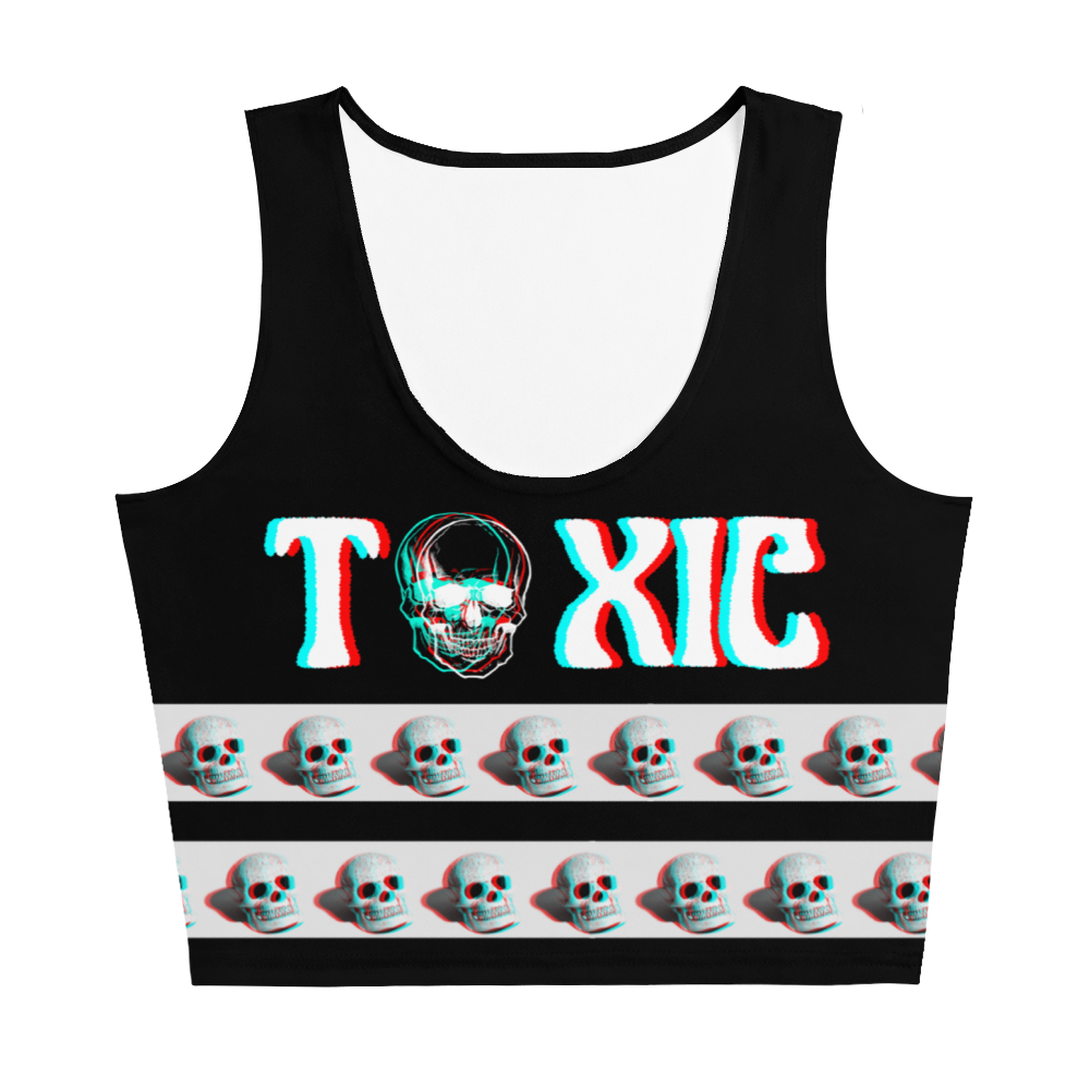 Skull Crop Top, Skulls Shirt, Stereotypical Rebellious Shirt, Rockabilly Crop Top, Punk Rocker, Hot Topic type, Goth Top, Emo, Gift for Her 
