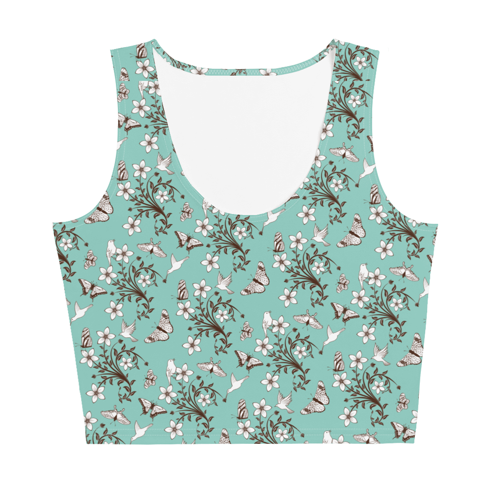 Floral Fashion, Blooms Crop Top, Garden Vibes, Petal Perfection, Flower Power, Botanical Beauty, Blossom Chic, Nature-Inspired, Trendy Florals, Statement Piece