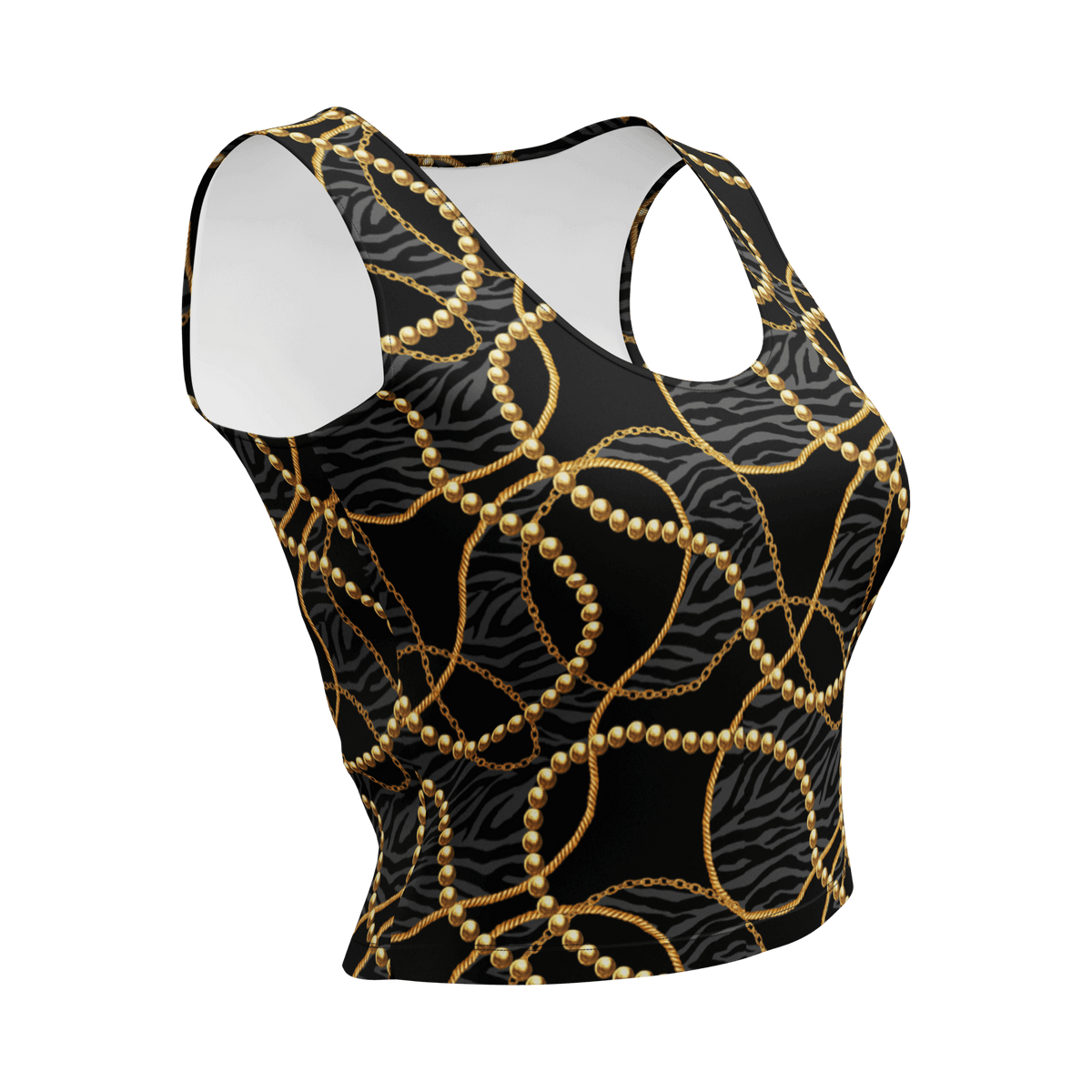 Black and Gold Elegance, Glamorous Crop Top, Chic Fashion, Indelible Style, Enchanting Radiance, Figure-Flattering Design, Impeccable Craftsmanship, Confidence Booster, Grace and Allure, Rich Black Hue, Lustrous Gold Embellishments, Harmonious Fusion, Power and Beauty, Sensational Style, Wardrobe Essential, Fashion Game Elevated, Magical Allure, Elegant Panache, Must-Have Addition, Dazzling Heights