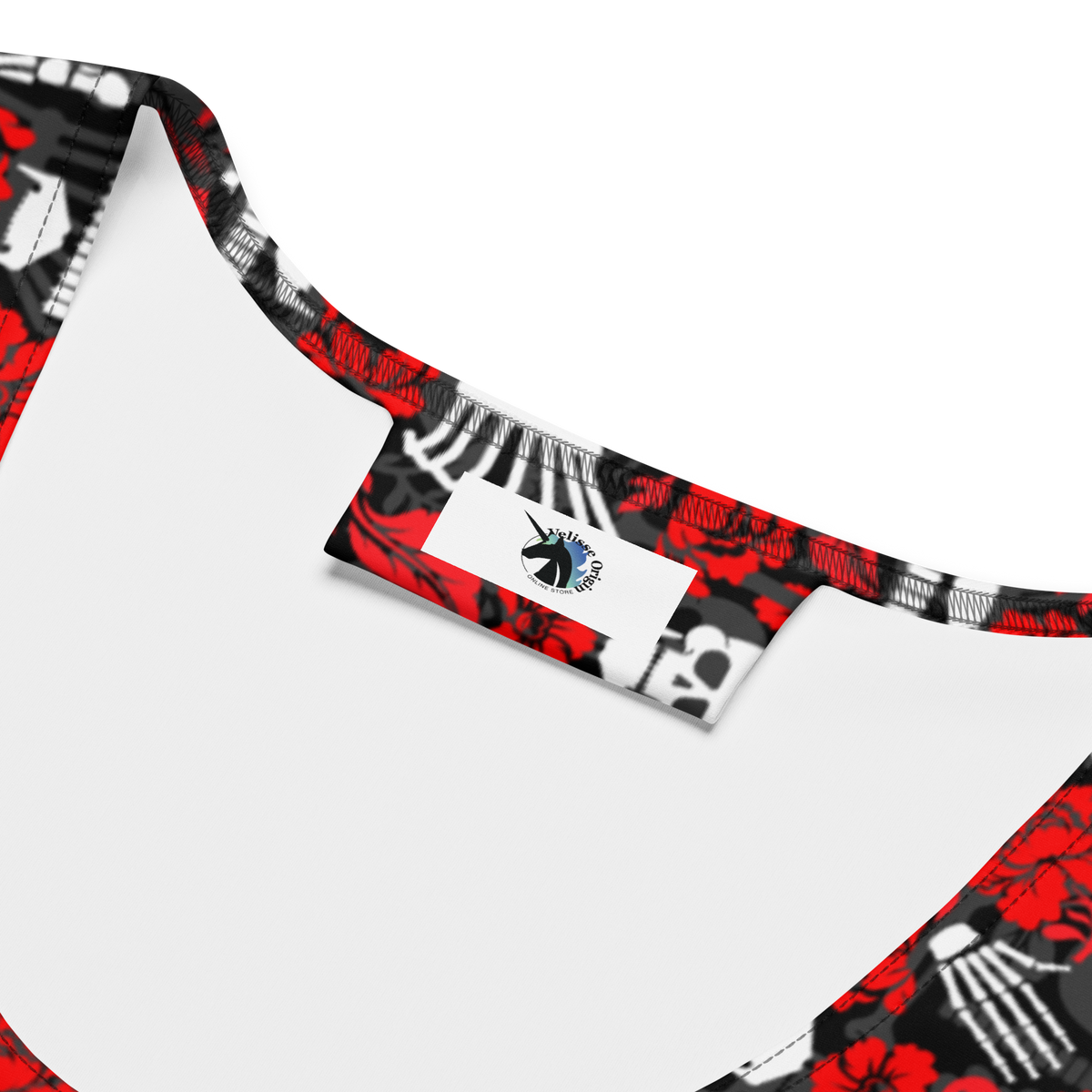 skull shirt  Skull crop top  rockabilly shirt  rockabilly crop top  rebellious shirt  punk rocker  hot topic  goth top  gift for her  gift for girlfriend  flowers shirt  flowers and skulls  emo top