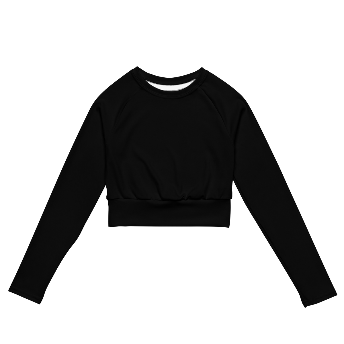 Velisse Origin Long-sleeve crop top, crop top, SPF top, minimalistic top, minimalistic swimwear, minimalistic bikini top, black long sleeve