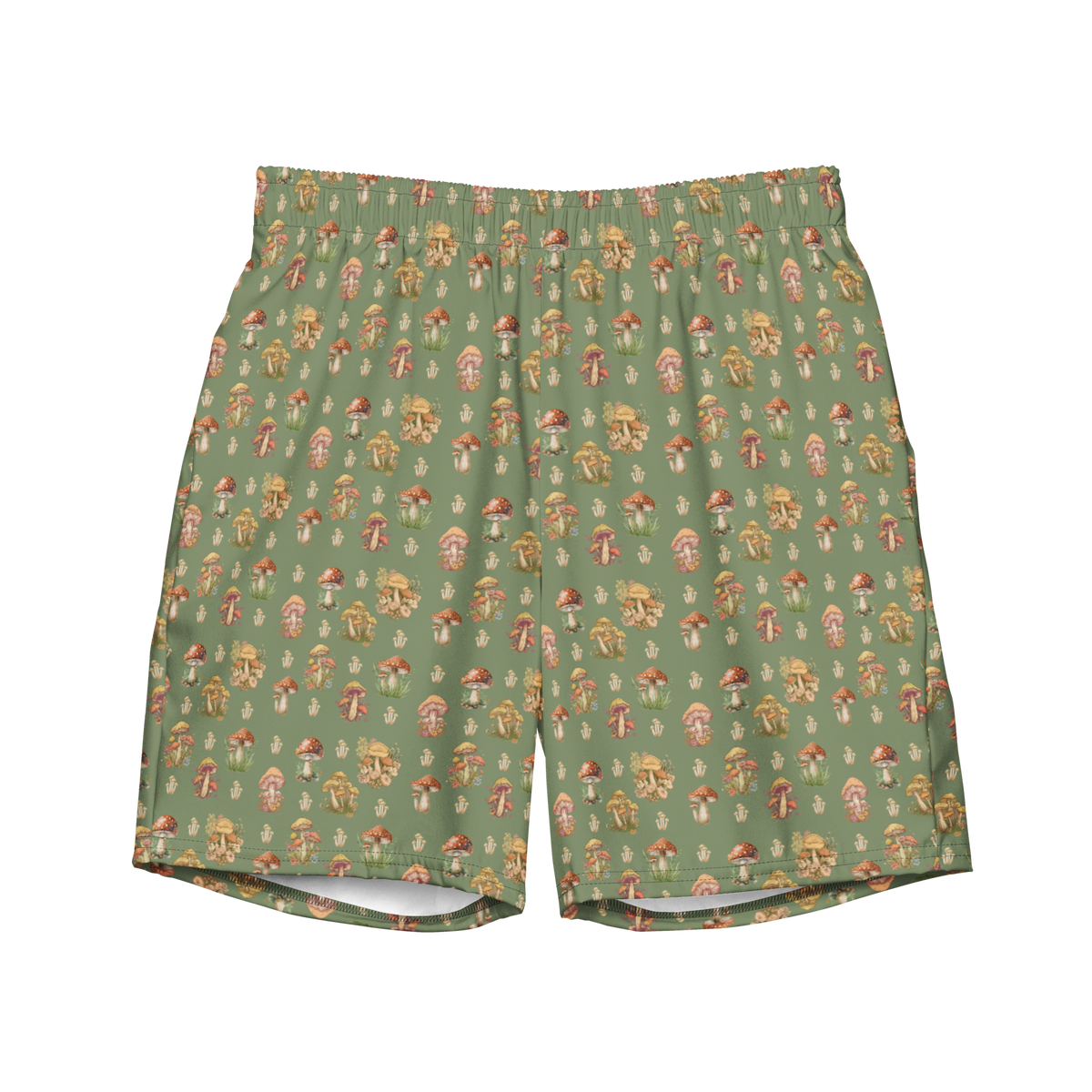 Fungi, Camouflage, Men's Swim Trunks, Swimwear, Beachwear, Summer, Activewear, Nature, Outdoors, Trendy, Fashion, Vacation, Pool, Quick-Dry, Comfortable, Stylish, Unique