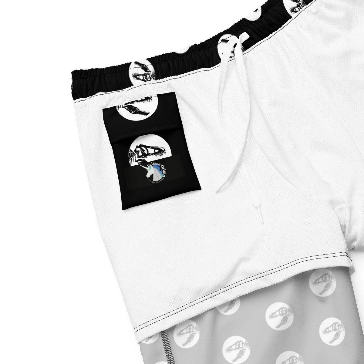 T-Rex, Dinosaur, Men's Swim Trunks, Swimwear, Beachwear, Summer, Activewear, Fun, Trendy, Fashion, Vacation, Pool, Quick-Dry, Comfortable, Stylish, Unique, Colorful, Playful
