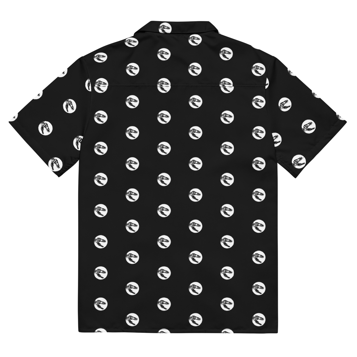 Oversized Button Shirt, T-Rex Skull Print, Jurassic Inspired, Prehistoric Fashion, Dinosaur Print Shirt, Statement Piece, Bold Print, Urban Fashion, Edgy Style, Trendy Apparel, Unique Design, Stand Out Shirt, Fashion Forward, Roar-worthy Style, Jurassic Charm, Eye-catching Shirt, Adventure Fashion, Streetwear, Urban Jungle, button up shirt