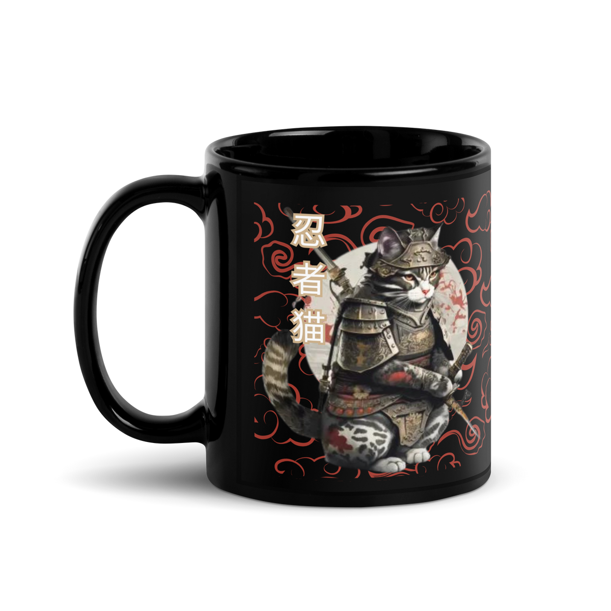 Tokio Japan, Samurai cat mug,  Samurai Cat, Tattoo Style mug,  Samurai cat,  Samurai,  Ninja, Samurai Kitten,  Ninja cat mug,  Ninja Cat,  kawaii,  Japanese Kawaii, Ninja Cat mug,  Japanese Calligraphy,  gift for him,  gift for her,  gift for cat lover,  Cat Lover mug, coffee mug, tea mug