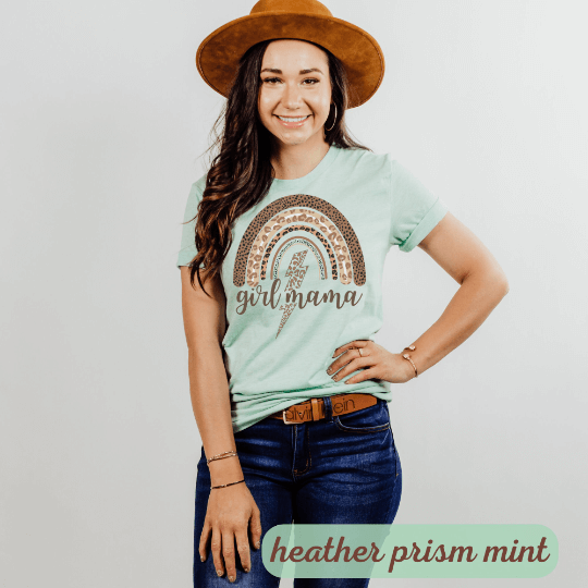 Girl Mama Leopard Shirt, Girl Mom Shirt, Girl Mama Shirt, Girl Mama Gift, Mama Girl Sweatshirt, Mom of Girls Shirt, Mom Shirt Active