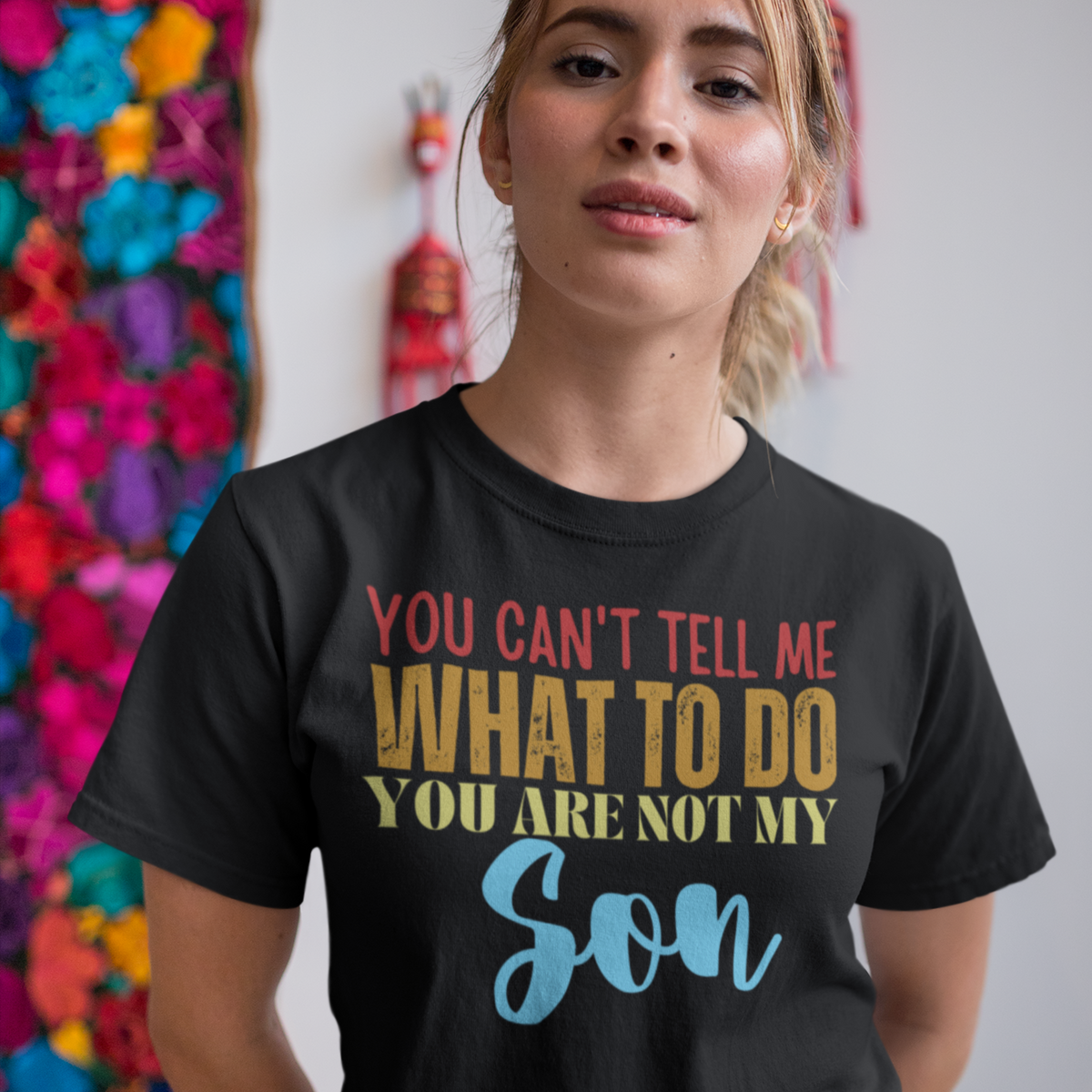 Dad Shirt, Fathers Day Shirt, Funny Mens Shirt, Funny Dad Shirt, Tell me what to do, Gift for him, Gift for her, New Papa Gift, Funny Mom Shirt, Mom Shirt, New Dad Shirt, Father Shirt, Dad tee, You Can't tell me What To Do You Are Not My son Shirt, T-Shirt, tee