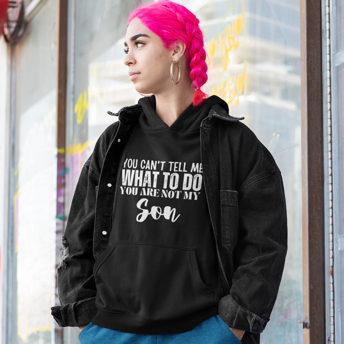 You can't tell me what to do you are not my son, hoodie, gift for mom, gift for dad, funny parents apparel, funny dad shirt, funny mom shirt, dad hoodie, mom hoodie, parenthood apparel, funny tshirt, sarcastic tee, fathers day gift, mothers day gift