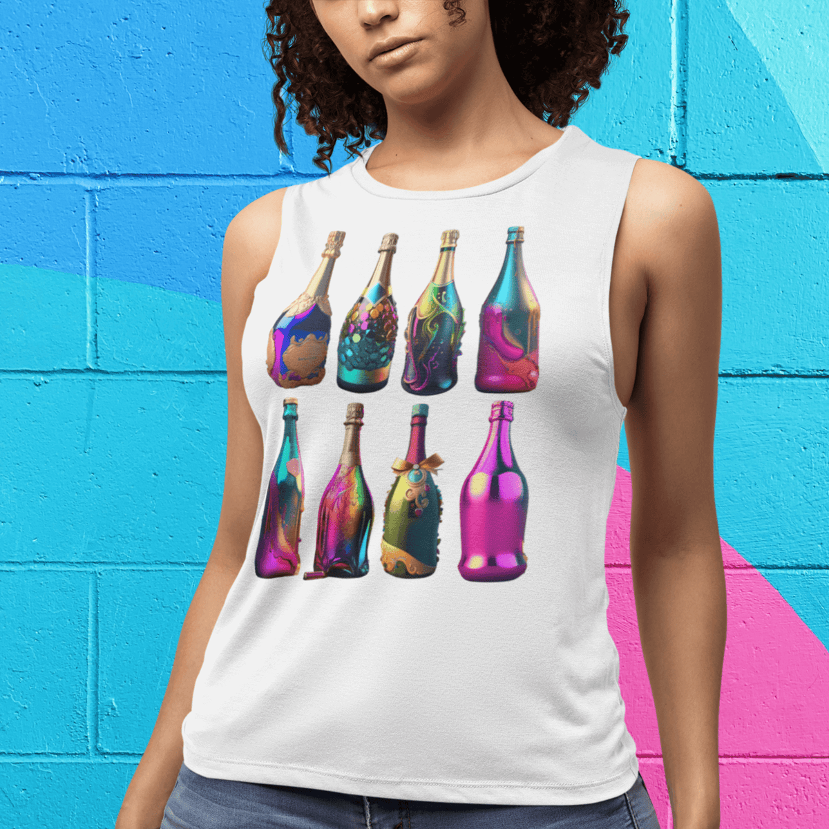 Champagne Bottles Muscle Shirt III