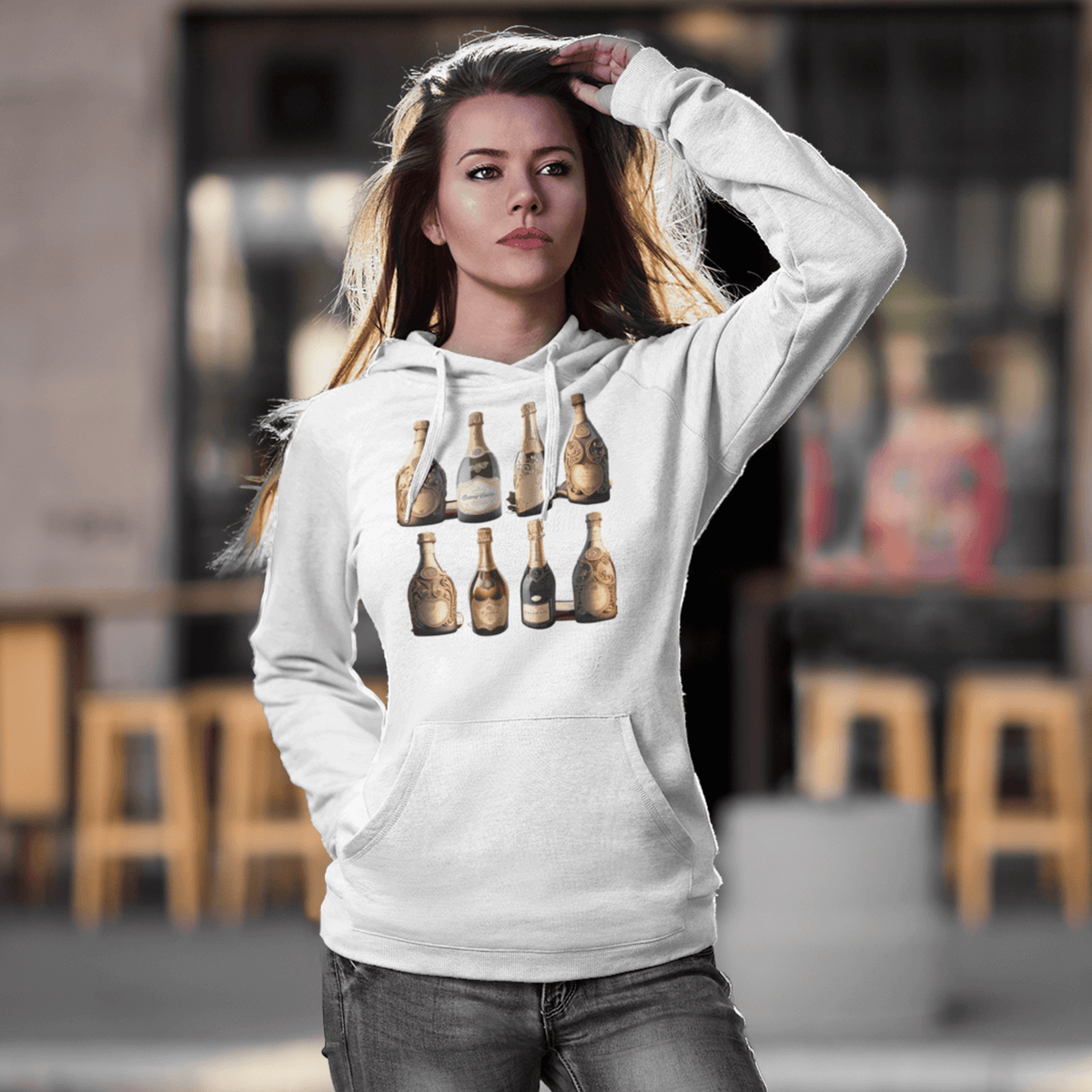 White- yes way rose shirt, liquor t-shirt, gift for mom, gift for him, gift for her, gift for champagne lovers, drinking tee, champagne sweatshirt, champagne shirt, champagne problems sweatshirt, champagne lovers, champagne bottles tee, alcohol tee, hoodie, champagne bottles hoodie