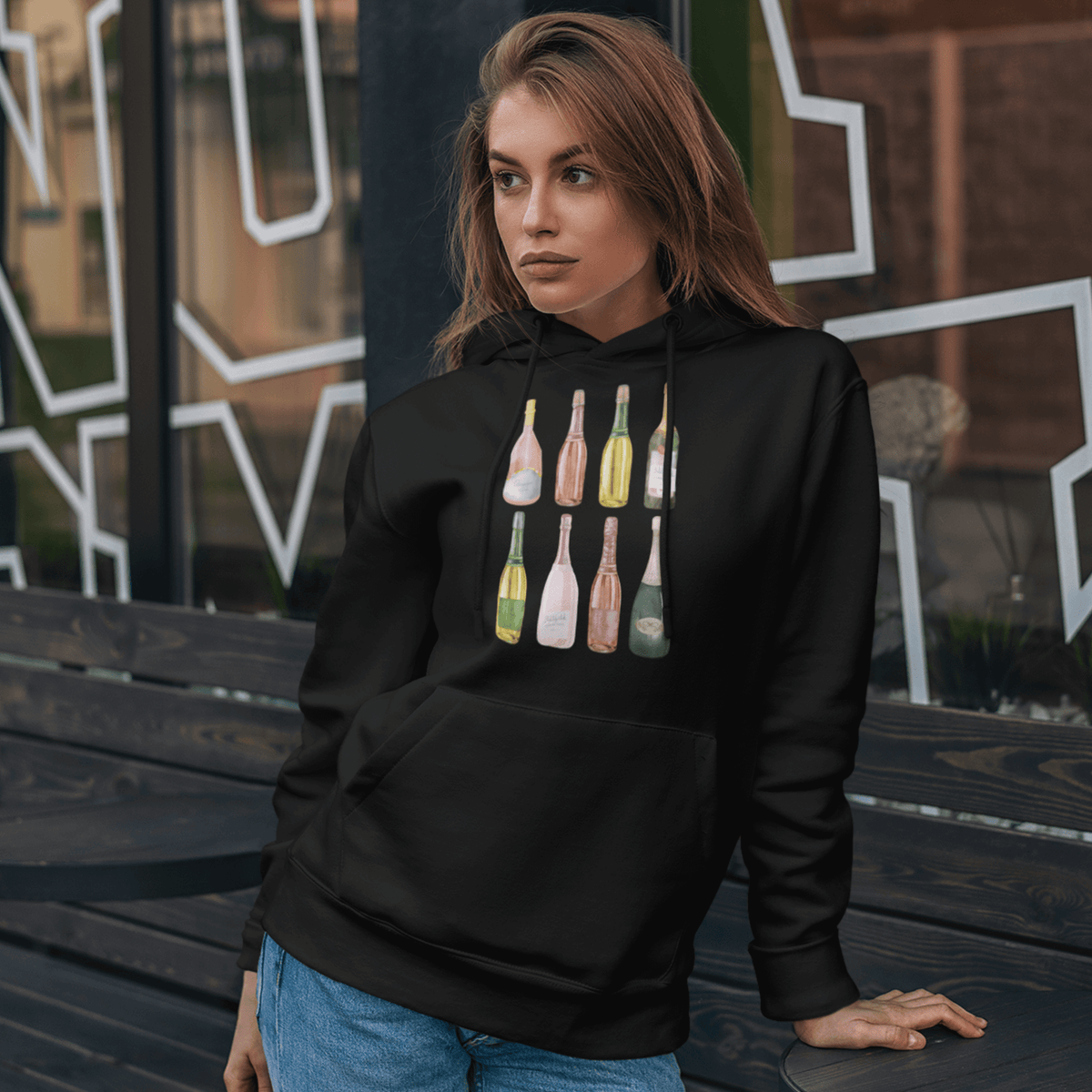 Black- yes way rose shirt, liquor t-shirt, gift for mom, gift for him, gift for her, gift for champagne lovers, drinking tee, champagne sweatshirt, champagne shirt, champagne problems sweatshirt, champagne lovers, champagne bottles tee, alcohol tee, hoodie, champagne bottles hoodie