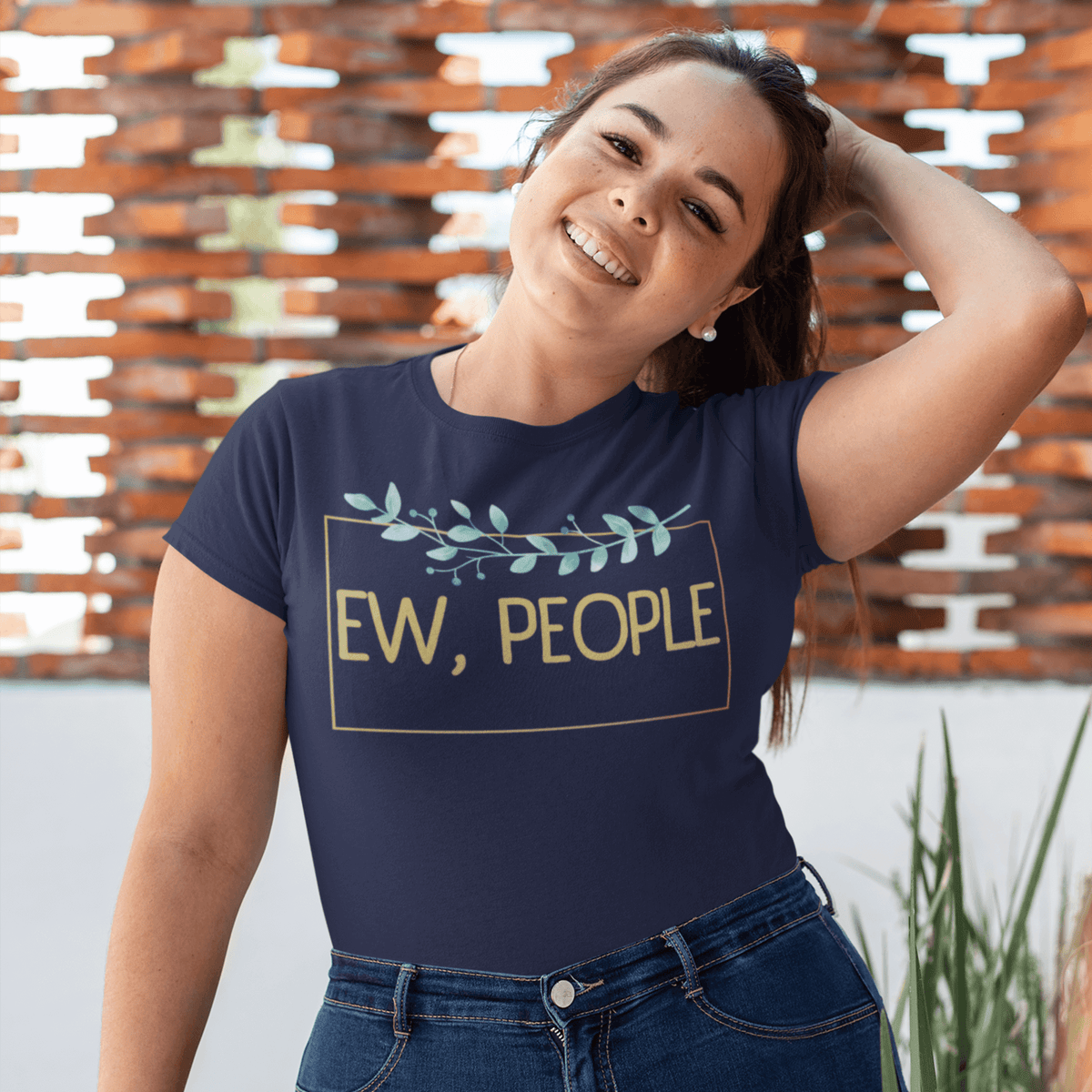 Navy- Funny Tees, Introvert Apparel, Humor Clothing, Statement Shirts, Quirky Fashion, Sassy Style, Casual Wear, Playful Prints, Personality Tops, Witty Outfits, Weekend Vibes, Relaxed Fit, Introvert Pride, Socially Awkward, Lighthearted Attire, Comfortable Chic, Conversational Tee, Solitude Fashion, Unique Statements, Anti-Social Wear, ew people, ew people tshirt, ew people tee