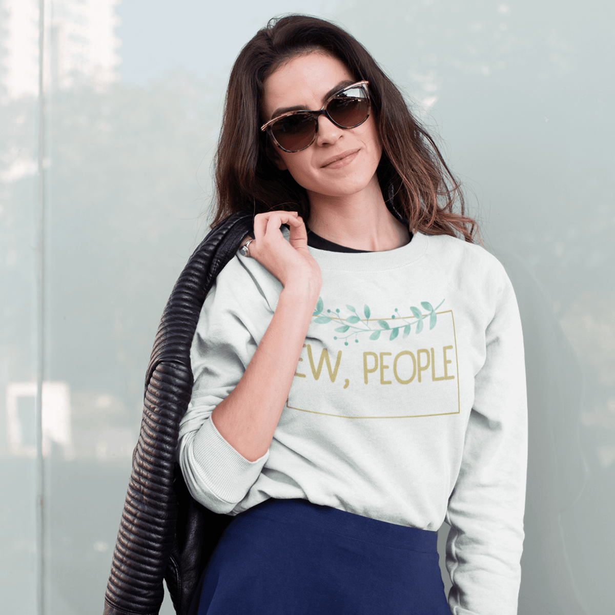 White- Sweatshirt, Humor Clothing, Introvert Apparel, Statement Print, Cozy Comfort, Casual Style, Quirky Fashion, Sassy Attire, Personality Piece, Playful Prints, Anti-Social Vibes, Relaxed Fit, Humorous Wear, Lighthearted Layers, Expressive Fashion, Introvert Pride, Chill Outfits, Unique Statements, Conversational Sweatshirt, Attitude Attire, Solitude Fashion, Weekend Wardrobe, ew people, ew people sweatshirt, ew people tee