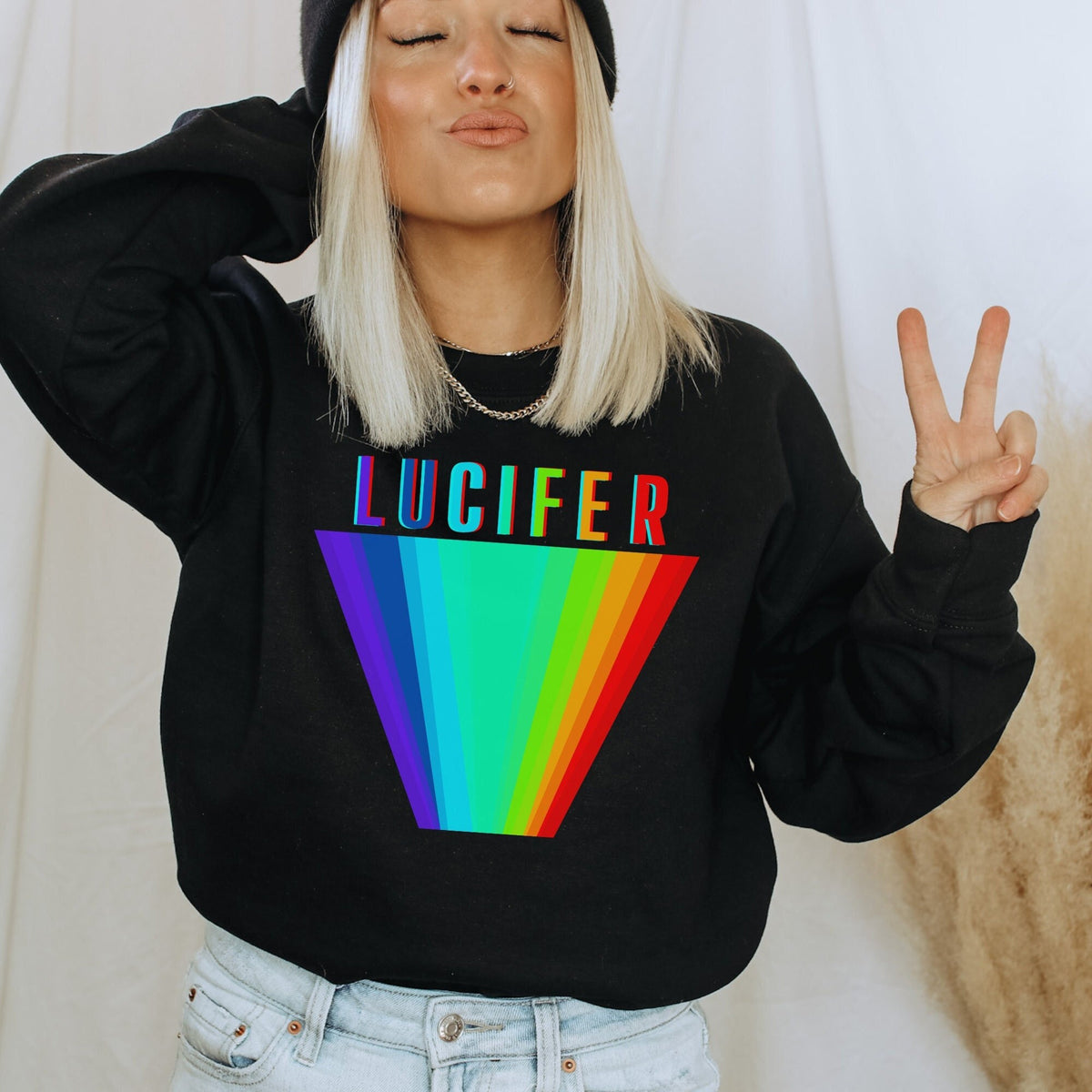 Sarcastic Shirt, rainbow shirt, Punk Rocker Tee, Occult Film, Lucifer Rising Short-Sleeve Unisex T-Shirt, Lucifer Rising, Goth shirt, Funni t-shirt, Devil Shirt, David Lynch, Dario Argento, Cult Horror, Anger, Alejandro Jodorowsky