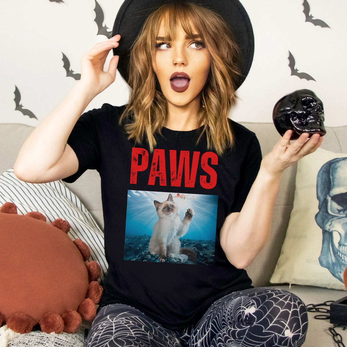 paws t-shirt, funny parody tee, funny cat shirt, gift for cat lovers, gift for cat owner, men cat t-shirt, cat daddy, cat mom, vintage cat tee, cat mom shirt, cat print top, kitten shirt, kitty monster, kawaii, Siamese cat, tee, shirt, top