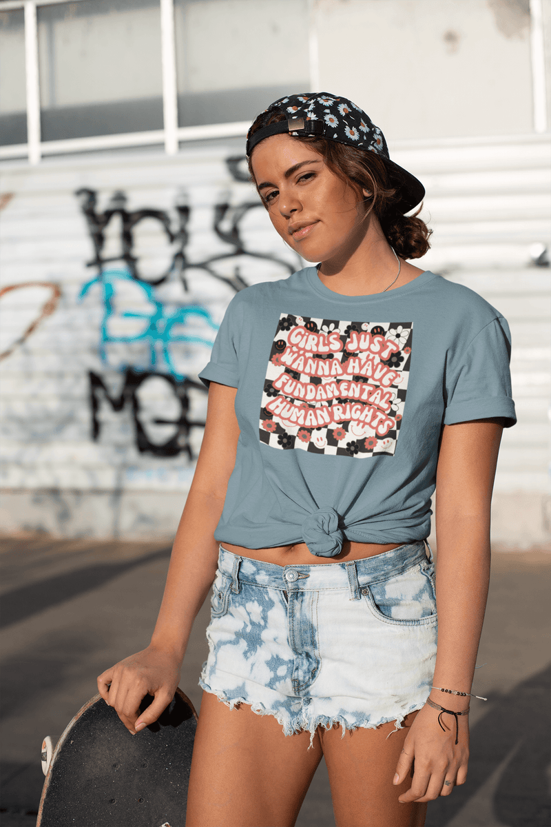 Women Rights  Rights Shirt for Women  Pro Roe  notorious RBG  Mothers Day Shirt Gift for Mom  Girls Just Wanna Have Fundamental Human Rights tshirt  Girls Just Wanna Have Fundamental Human Rights - unisex tshirt. Feminist Shirts  girl boss apparel  gift for wife  gift for girlfriend  Fundamental  feminist tee  feminist shirts  equality shirt  empower women shirt