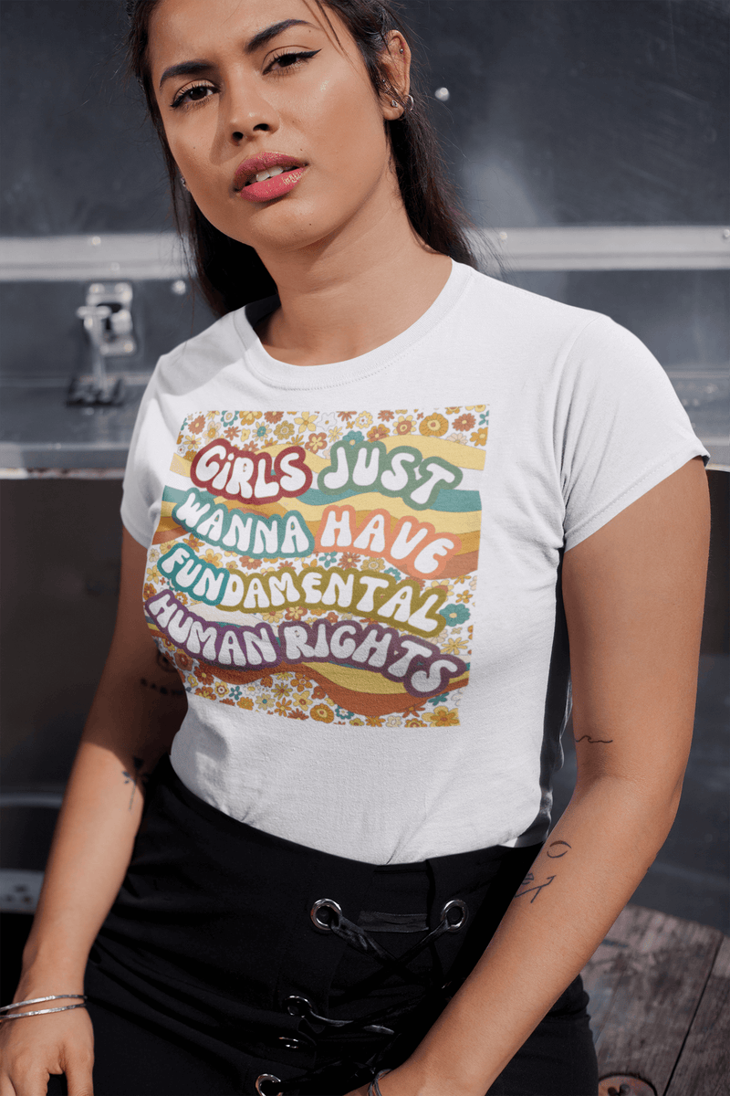 Women Rights  Rights Shirt for Women  Pro Roe  notorious RBG  Mothers Day Shirt Gift for Mom  Girls Just Wanna Have Fundamental Human Rights tshirt  Girls Just Wanna Have Fundamental Human Rights - unisex tshirt. Feminist Shirts  girl boss apparel  gift for wife  gift for girlfriend  Fundamental  feminist tee  feminist shirts  equality shirt  empower women shirt