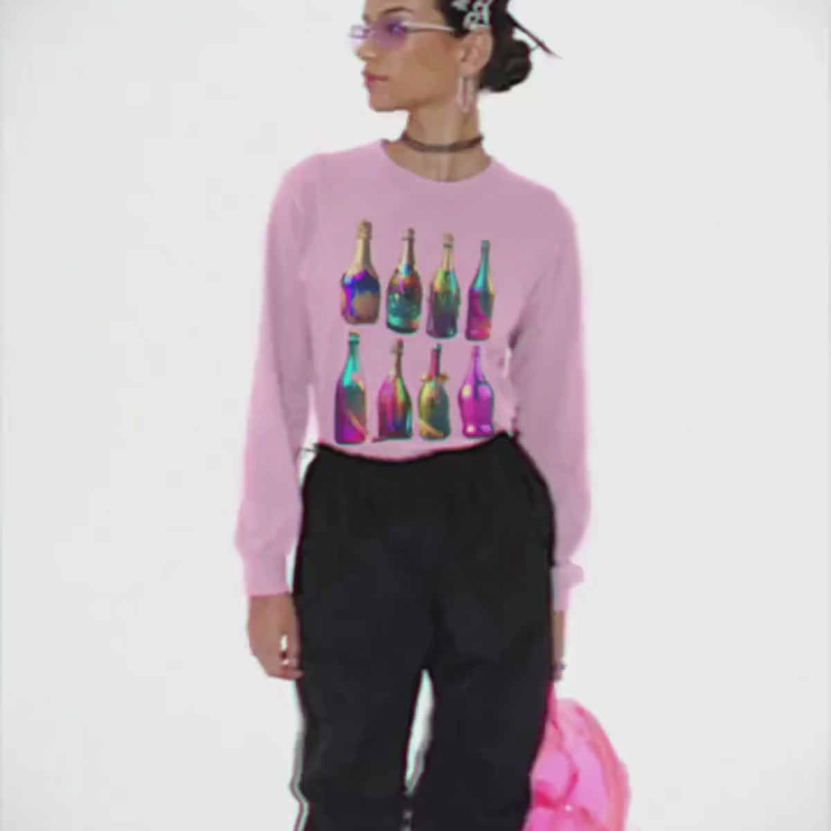Light Pink- yes way rose shirt, liquor t-shirt, gift for mom, gift for him, gift for her, gift for champagne lovers, drinking tee, champagne sweatshirt, champagne shirt, champagne problems sweatshirt, champagne lovers, champagne bottles tee, alcohol tee