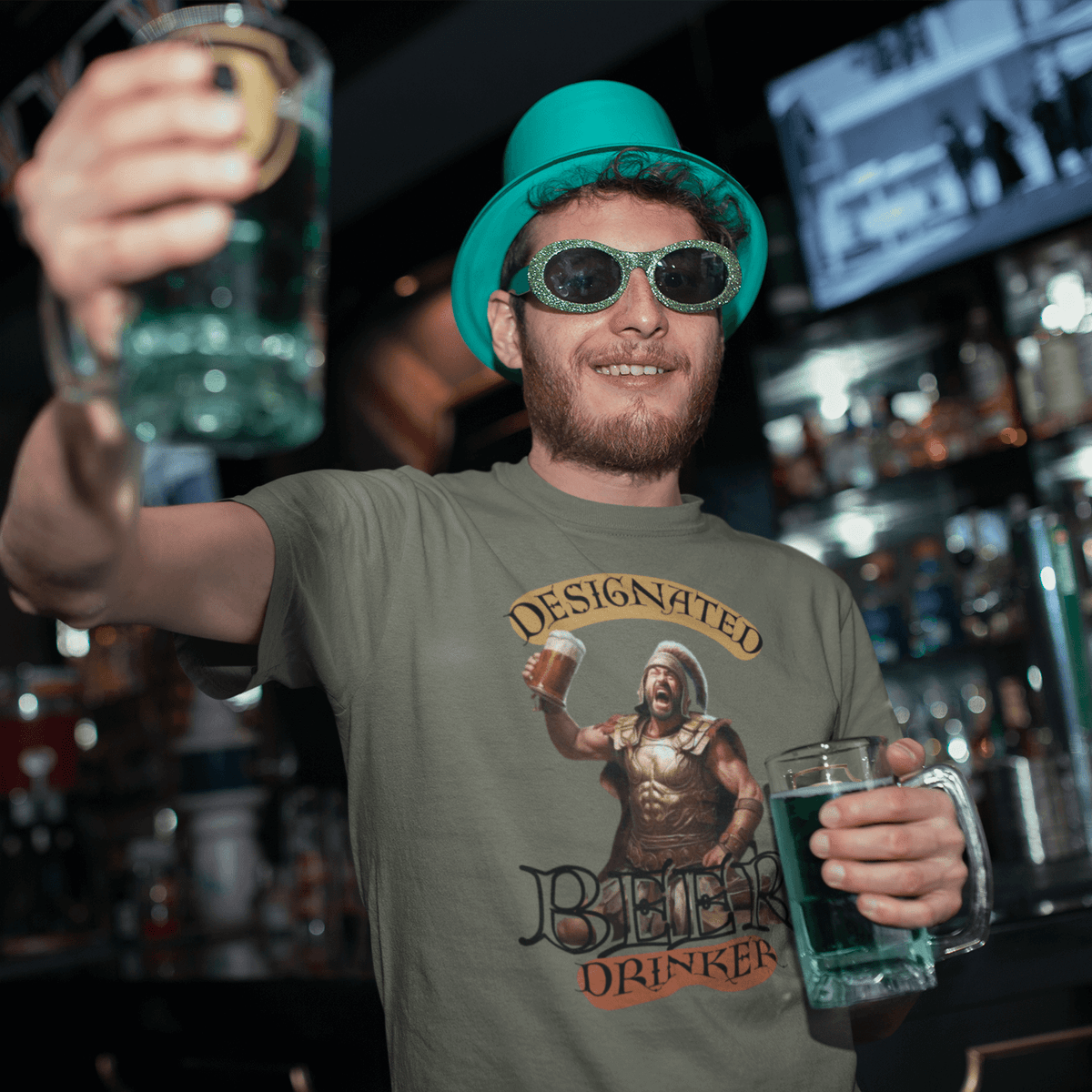 unique design  streetwear  Spartan tee  Sparta shirt  sarcastic shirt  graphic tee  funny t-shirt  funny men tee  designated drinker  designated beer drinker  casual style  beer shirt  beer lover  beer enthusiast  beer drinker shirt