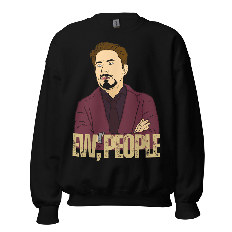 Black- Sweatshirt, Humor Clothing, Introvert Apparel, Statement Print, Cozy Comfort, Casual Style, Quirky Fashion, Sassy Attire, Personality Piece, Playful Prints, Anti-Social Vibes, Relaxed Fit, Humorous Wear, Lighthearted Layers, Expressive Fashion, Introvert Pride, Chill Outfits, Unique Statements, Conversational Sweatshirt, Attitude Attire, Solitude Fashion, Weekend Wardrobe, ew people, ew people sweatshirt, ew people tee