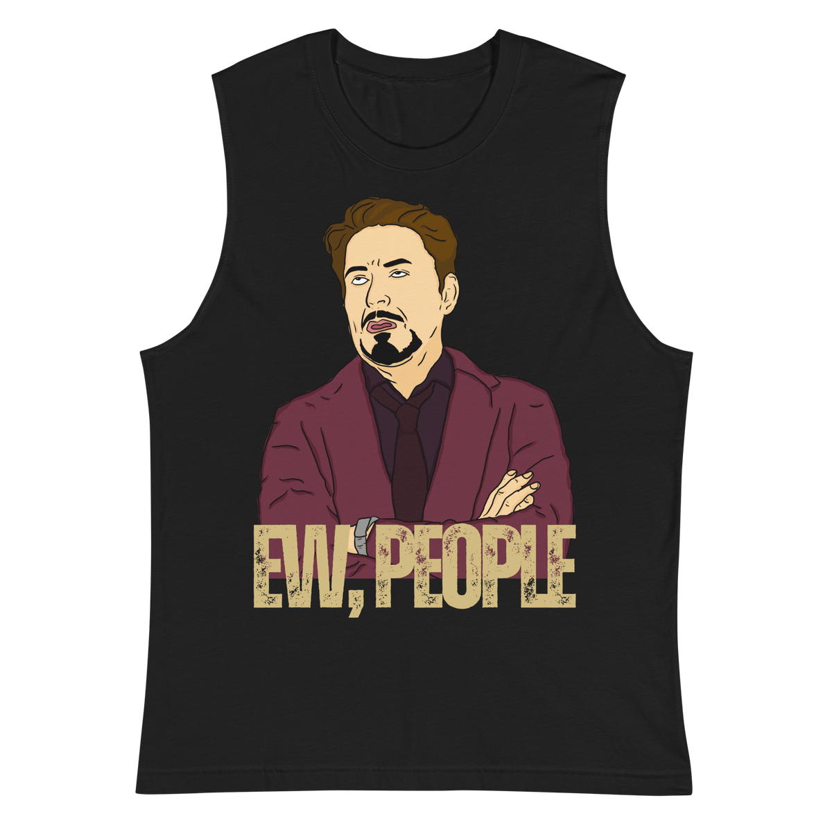 Black- Muscle Shirt, Humor Clothing, Introvert Apparel, Statement Print, Modern Fit, Quirky Fashion, Sassy Style, Gym Wear, Casual Attire, Playful Prints, Confidence Booster, Expressive Fashion, Anti-Social Vibes, Sleek Design, Comfortable Charm, Personality Piece, Lighthearted Attire, Conversational Shirt, Attitude Wear, Unique Statements, Bold and Confident, Express Yourself, ew people, ew people tee, ew people muscle shirt, ew people top tank