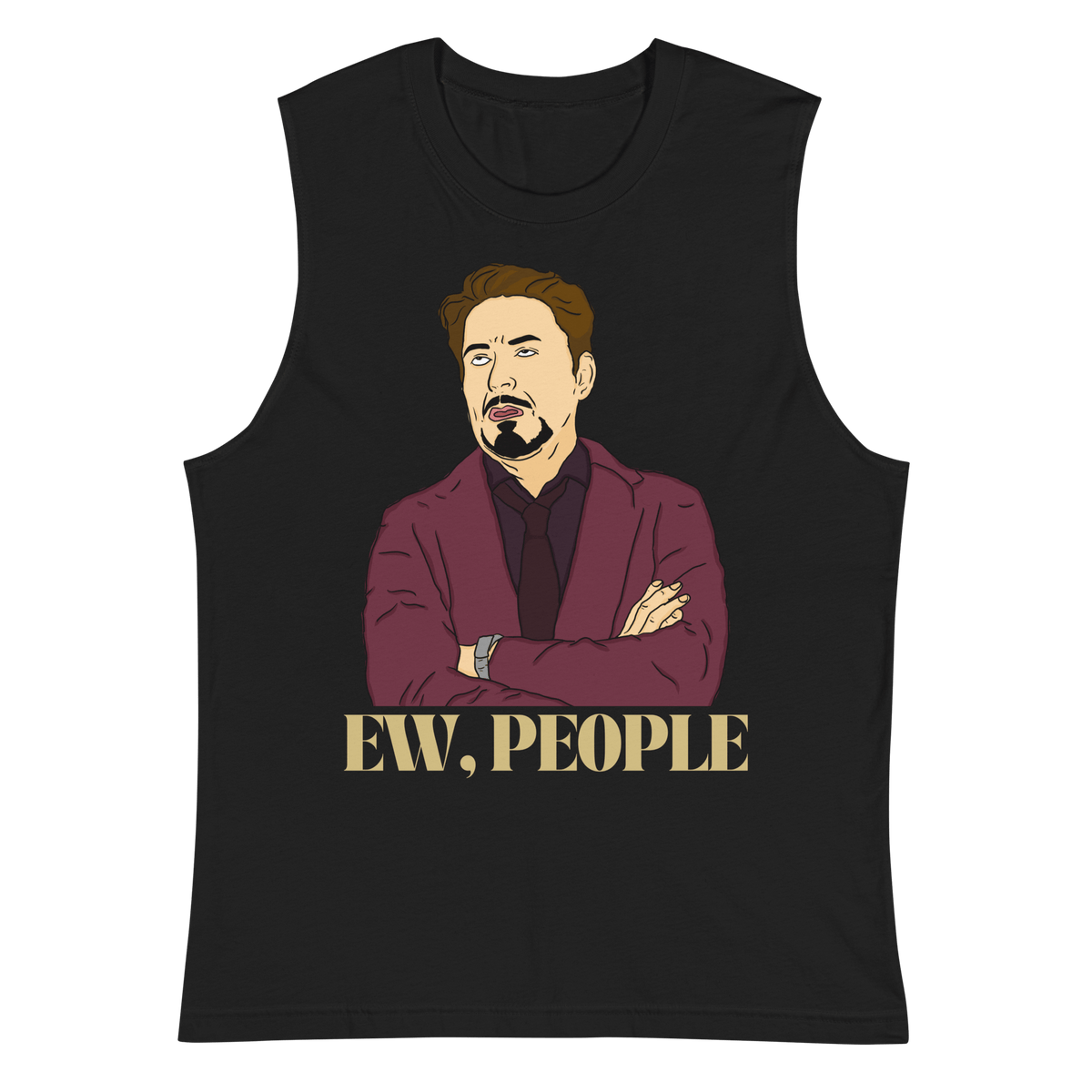 Black- Muscle Shirt, Humor Clothing, Introvert Apparel, Statement Print, Modern Fit, Quirky Fashion, Sassy Style, Gym Wear, Casual Attire, Playful Prints, Confidence Booster, Expressive Fashion, Anti-Social Vibes, Sleek Design, Comfortable Charm, Personality Piece, Lighthearted Attire, Conversational Shirt, Attitude Wear, Unique Statements, Bold and Confident, Express Yourself, ew people, ew people tee, ew people muscle shirt, ew people top tank