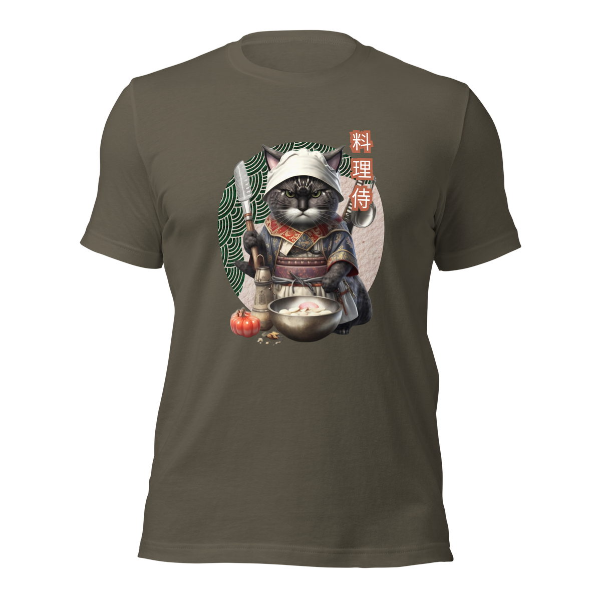 Tokio Japan, Samurai cat tee, Samurai Cat, Tattoo Style Shirt, Samurai, Ninja, Samurai Kitten, Ninja cat tshirt, Ninja Cat, kawaii, Japanese Kawaii, Ninja Cat T-Shirt,  Japanese Calligraphy, gift for him, gift for her, gift for cat lover, Cat Lover T-Shirt