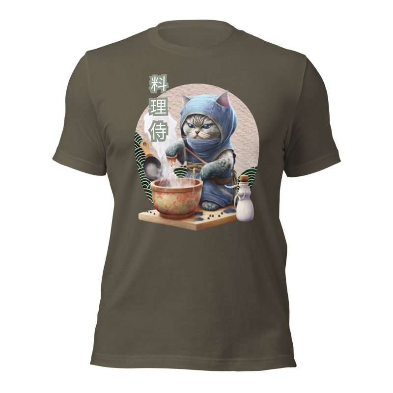 Tokio Japan, Samurai cat tee, Samurai Cat, Tattoo Style Shirt, Samurai, Ninja, Samurai Kitten, Ninja cat tshirt, Ninja Cat, kawaii, Japanese Kawaii, Ninja Cat T-Shirt,  Japanese Calligraphy, gift for him, gift for her, gift for cat lover, Cat Lover T-Shirt