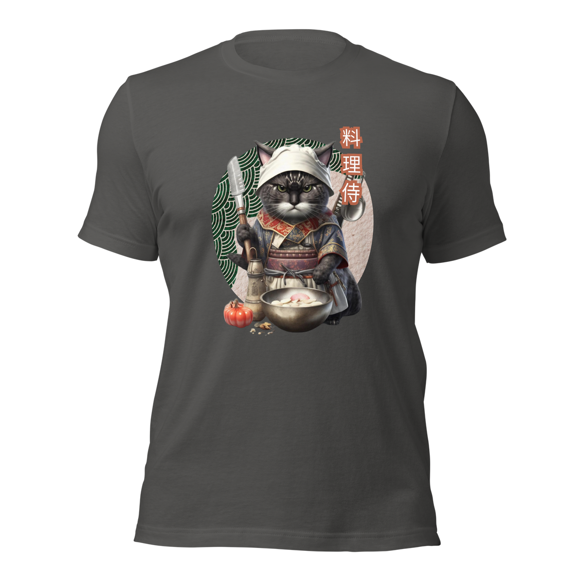 Tokio Japan, Samurai cat tee, Samurai Cat, Tattoo Style Shirt, Samurai, Ninja, Samurai Kitten, Ninja cat tshirt, Ninja Cat, kawaii, Japanese Kawaii, Ninja Cat T-Shirt,  Japanese Calligraphy, gift for him, gift for her, gift for cat lover, Cat Lover T-Shirt