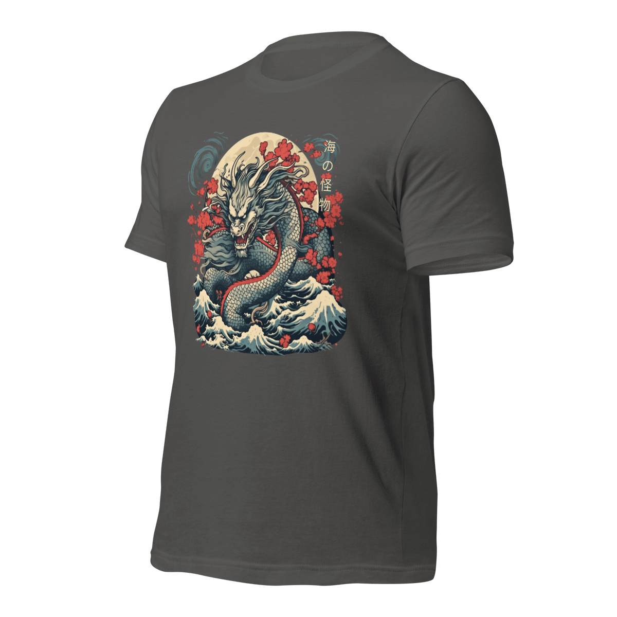 Asphalt- Japanese Dragon T-shirt, Tokio Japan, Sanurai tee, gift for dad, gift for him, tee, Shirt, kawaii, Japanese Dragon, Japanese Graphic Tee, Japanese Cumture apparel, Japanese Shirt, ryohei fuke, david finch, oriental, wimmelbilder, kurzgesagt, shodo, manga style, carl eugen keel, maritime scenes,  otto müller