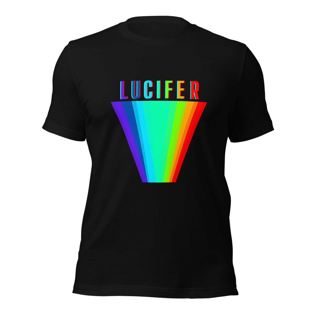Lucifer Rising Short-Sleeve Unisex T-Shirt, Alejandro Jodorowsky, David Lynch, Cult Horror, Occult Film, Anger, Dario Argento, Sarcastic Shirt, Punk Rocker Tee, Goth shirt, rainbow shirt, Lucifer Rising, Funni t-shirt, Devil Shirt