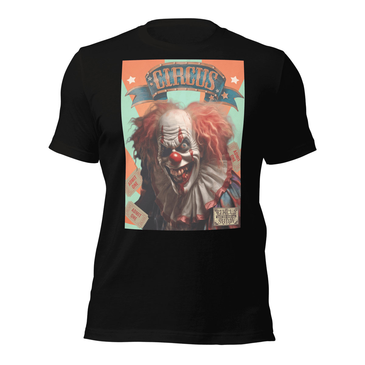 Circus Show, Creepy Clown, Spectacle Style, Carnival Chic, Eerie Ensemble, Unconventional Fashion, Circus Magic, Show stopper Wear, Mysterious Threads, Come One Come All, Quirky Apparel, Dark Circus, Enigmatic Fashion, Haunting Style, Eccentric Clothing, Strange Spectacle, Mystical Wardrobe, Carnival Vibes, Whimsical Wear, Circus Couture