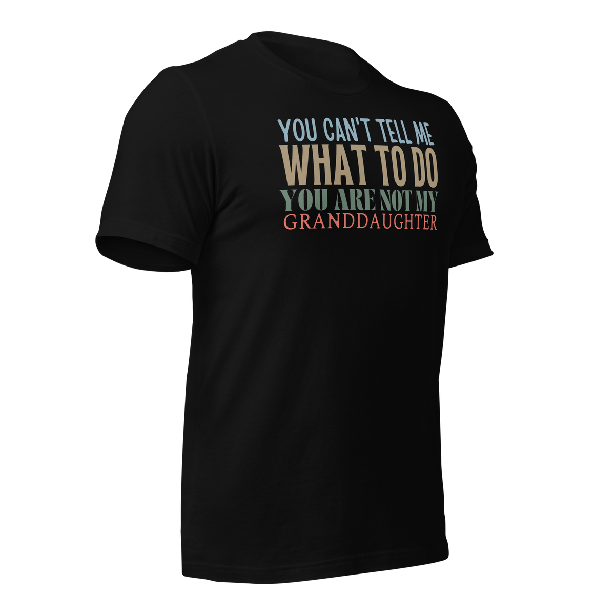 Granddad Shirt, Girl granddad shirt, Fathers Day Shirt, Funny Mens Shirt, Funny Granddad Shirt, Tell me what to do, Gift for him, Gift for her, New Papa Gift, Funny grandma Shirt, grandmother Shirt, New grandfather Shirt, granddaddy Shirt, papa tee, You Can't tell me What To Do You Are Not My granddaughter Shirt